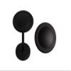 Urbanest Button Medallion Drapery Holdback, Black, Set of 2 view 1