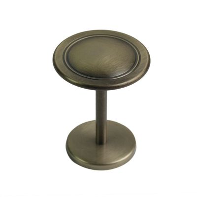 Urbanest Button Medallion Drapery Holdback, Antique Brass