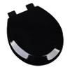 Bath Dcor 1F1R5-90 Premium Molded Wood Round Toilet Seat with Adjustable Hinge & OSG, Black view 1