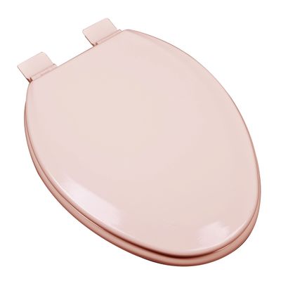 Bath Dcor 1F1E5-20 Premium Molded Wood Elongated Toilet Seat with Adjustable Hinge & OSG, Venetian Pink