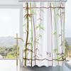 Get Orange Bamboo Shower Curtain Classical Bamboo Polyester Fabric Shower Curtain 72" X 72" view 2