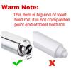 Bememo 3 Pack Toilet Paper Holder Roller Toilet Tissue Holder Replacement Plastic Spring Loaded (Chrome Big End) view 2