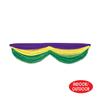 Beistle 2-Pack Mardis Gras Fabric Bunting, Purple/Yellow/Green Hanging Decorations with Drawstrings for Porch or Tables, Indoor & Outdoor NOLA Decor, 5' 10" view 3