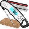 GDEALER Meat Thermometer Digital Instant Read Food Thermometer Waterproof Ultra-Fast for Grill Cooking Kitchen with Backlight & Calibration view 1