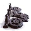 Cast Iron Motorcycle Themed Hook Rack view 3