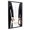 SnapeZo 27x40 Movie Poster Frame, Black, 1.25 Inch Aluminum Profile, Front-Loading Snap Frame, Wall Mounting, Professional Series for One Sheet Movie Posters view 3