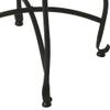 Butler Moroccan Metal Tray Table  Silver Aluminum Round Folding Accent Table/Tea Table/Coffee Table view 3
