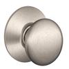 Schlage F10 V PLY 619 Plymouth Door Knob, Hall & Closet Passage Lock, Satin Nickel view 1