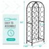 Sorbus Freestanding Wine Rack - Elegant and Unique Bordeaux Chateau Style Floor Wine Stand for 23 Wine Bottle Storage, Champagne, Metal Wine Bottle Holder Stands for Kitchen, Home Bar, Mini Wine Bar view 2