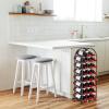 Sorbus Freestanding Wine Rack - Elegant and Unique Bordeaux Chateau Style Floor Wine Stand for 23 Wine Bottle Storage, Champagne, Metal Wine Bottle Holder Stands for Kitchen, Home Bar, Mini Wine Bar view 3