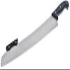 American METALCRAFT, Inc. American Metalcraft PPK17 Stainless Steel Pizza Knife with Double Handles, 18" Blade, Silver view 1