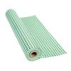 Fun Express Green Gingham Plastic Tablecloth Roll - Party Supplies - 100 feet view 1