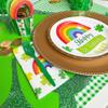 Fun Express Green Gingham Plastic Tablecloth Roll - Party Supplies - 100 feet view 2