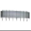 Rogar 36" Wall Mounted Bar Rack in Black with Black Hooks view 1