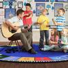Joy Carpets Note Worthy Elementary Rug, Multi, 13'2" Round view 4