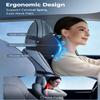 Aukee Car Headrest Pillow Memory Foam Car Neck Pillow with Adjustable Strap Soft Leather Headrest for Driving Home Office Black (1PC) view 2