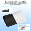 Aukee Car Headrest Pillow Memory Foam Car Neck Pillow with Adjustable Strap Soft Leather Headrest for Driving Home Office Black (1PC) view 3