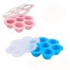 2 Pack Silicone Egg Bites Mold for Instant Pot Accessories - Fits Instant Pot 5,6,8 qt Pressure Cooker Baby Food Freezer Tray with Lid Reusable Storage Container, Pink/blue view 1