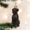 Old World Christmas Black Labrador Dog Collection Glass Blown Ornaments for Christmas Tree 3.75 x 1.5 view 2