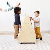 ECR4Kids Double-Sided Mobile Book Display, Classroom Bookshelf, Natural view 2