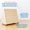 ECR4Kids Double-Sided Mobile Book Display, Classroom Bookshelf, Natural view 4