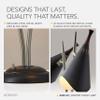 Adesso Desk Lamp with Brushed Steel Base and Black Lampshades  Two Light, Adjustable Brightness Bedroom, Home Office Lighting, or Living Room Decor, 22 x 7 view 4