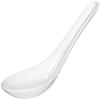 Happy Sales HSSP-MWH12 Commercial Grade White Wonton Soup Spoons (12 Pack), White view 1