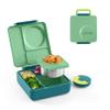 OmieBox Bento Box for Kids - Insulated Bento Lunch Box with Leak Proof Thermos Food Jar - 3 Compartments, Two Temperature Zones - (Meadow) view 1