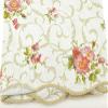 Artisan Flair AF6060-094 Red Flower Flannel Backed Vinyl Tablecloth Waterproof Square-60 view 4