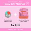 OmieBox Bento Box for Kids - Insulated Bento Lunch Box with Leak Proof Vacuum Insulated Food Jar - 3 Compartments, Two Temperature Zones (Pink Berry) view 4