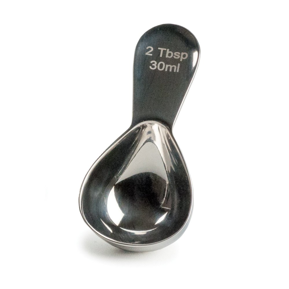 RSVP International Coffee Scoop Collection, 2-Tablespoon, Compact, Stainless Steel