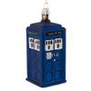 Kurt Adler 4.25-Inch Doctor Who Tardis Glass Figural Ornament view 1