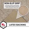 Mohawk Home 5' x 8' Non Slip Grip Rug Pad 1/4" Thick Dual Surface Felt Cushion + Rubber Gripper - Safe for All Floors view 3