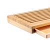Alessi "Sbriciola" Bread Board in Bamboo Wood With Crumb Catcher in Thermoplastic Resin, Wood view 4
