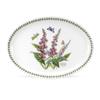 Portmeirion Botanic Garden 13-inch Oval Platter, Foxglove Motif - Durable Fine Porcelain, Chip-Resistant Glaze - Dishwasher, Microwave, Freezer, Oven Safe - Elegant Farmhouse Floral Serveware view 1