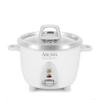 AROMA Select Stainless Rice Cooker, 3-Cup (Uncooked) / 6-Cup (Cooked), Stainless Steel Inner Pot, Small Rice Cooker, Auto Keep Warm, 1.2 Qt, White, ARC-753SG view 1