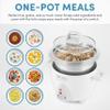 AROMA Select Stainless Rice Cooker, 3-Cup (Uncooked) / 6-Cup (Cooked), Stainless Steel Inner Pot, Small Rice Cooker, Auto Keep Warm, 1.2 Qt, White, ARC-753SG view 2