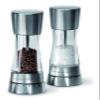 Cole & Mason Derwent Salt and Pepper Mills, Adjustable Grind Settings, Gourmet Precision+, Stainless Steel/Acrylic, 190 mm, Gift Set, Includes 2 x Salt and Pepper Grinders view 1
