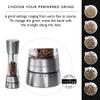 Cole & Mason Derwent Salt and Pepper Mills, Adjustable Grind Settings, Gourmet Precision+, Stainless Steel/Acrylic, 190 mm, Gift Set, Includes 2 x Salt and Pepper Grinders view 4