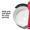 OXO Good Grips 3- Piece Plastic Mixing Bowl Set, 2500 ml,White/Black view 3