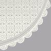 DII Home Essentials 100% Polyester, Machine Washable, Shabby Chic, Vintage Tablecloth or Overlay 63" Round, Vintage Lace Cream view 3