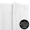Sweet Jojo Designs White and Navy Hotel Kids Bathroom Fabric Bath Shower Curtain view 4