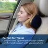 Tempur-Pedic All-Purpose Memory Foam Travel Pillow, Peanut-Shaped Lumbar Pillow for Neck and Back Pressure Relief, Navy view 4