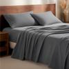 Bare Home Flannel Sheet Set 100% Cotton Twin Extra Long, Velvety Soft Heavyweight - Double Brushed Flannel - Deep Pocket (Twin XL, Grey) view 1