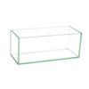 Royal Imports Flower Glass Vase Decorative Centerpiece for Home or Wedding Oblong Rectangle Shape, 10" Long, 4" Hx4 W Opening, Clear view 1