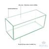 Royal Imports Flower Glass Vase Decorative Centerpiece for Home or Wedding Oblong Rectangle Shape, 10" Long, 4" Hx4 W Opening, Clear view 4