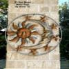 Large Metal Sun Moon Star Wall Art Sculpture Decor for Indoor Outdoor (17" Diameter) view 1