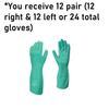 SHOWA 730 Nitrile Chemical Resistant Safety Glove with Cotton Flocked Liner, Food Safe, 15 Mil Thick, 13" Length, XX-Large (12 Pair) view 3