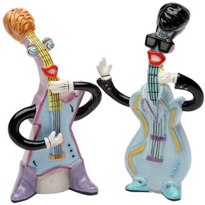 Appletree Design Greatest Electric Guitar Salt and Pepper Set, 5-Inch, 5-Inch