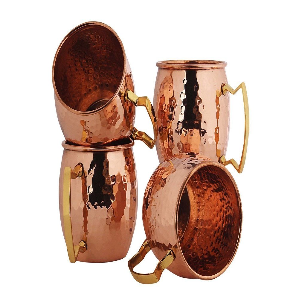 BonBon Luxury Moscow Mule Copper Mug Cup 4 pack New